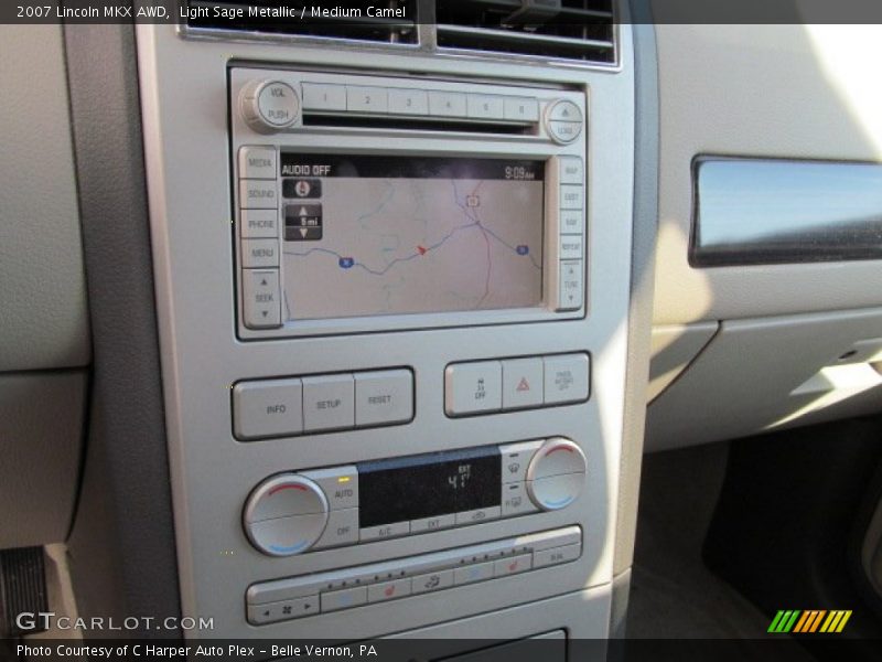 Light Sage Metallic / Medium Camel 2007 Lincoln MKX AWD