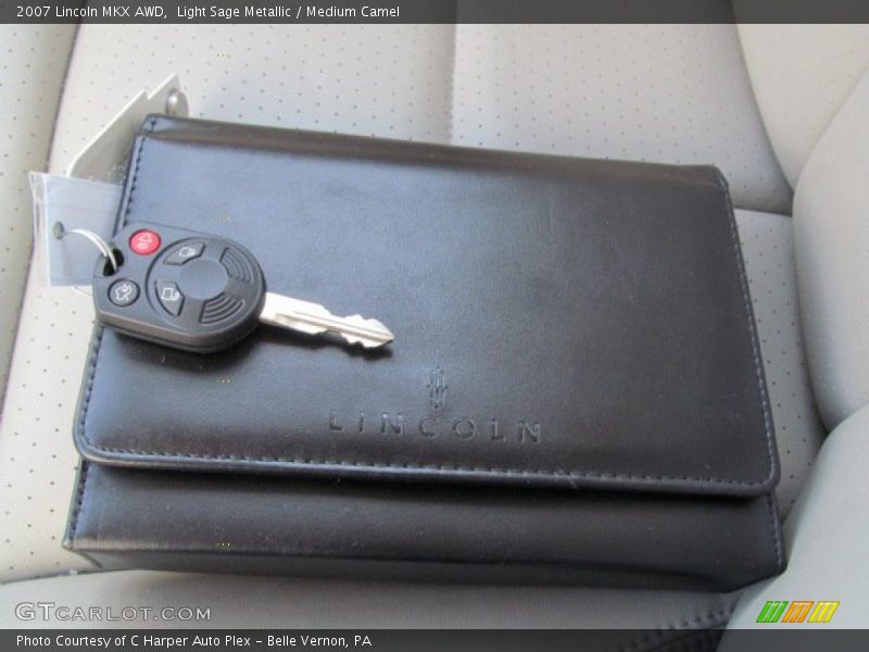 Light Sage Metallic / Medium Camel 2007 Lincoln MKX AWD