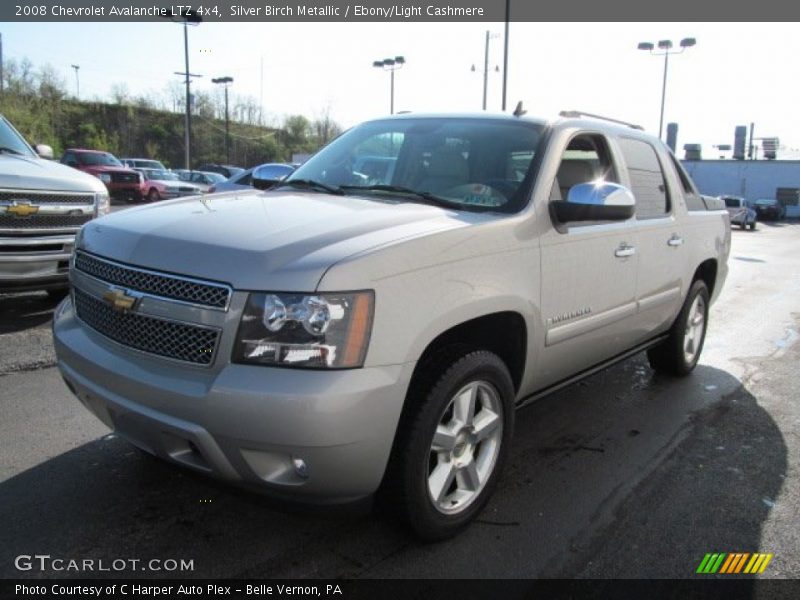 Silver Birch Metallic / Ebony/Light Cashmere 2008 Chevrolet Avalanche LTZ 4x4