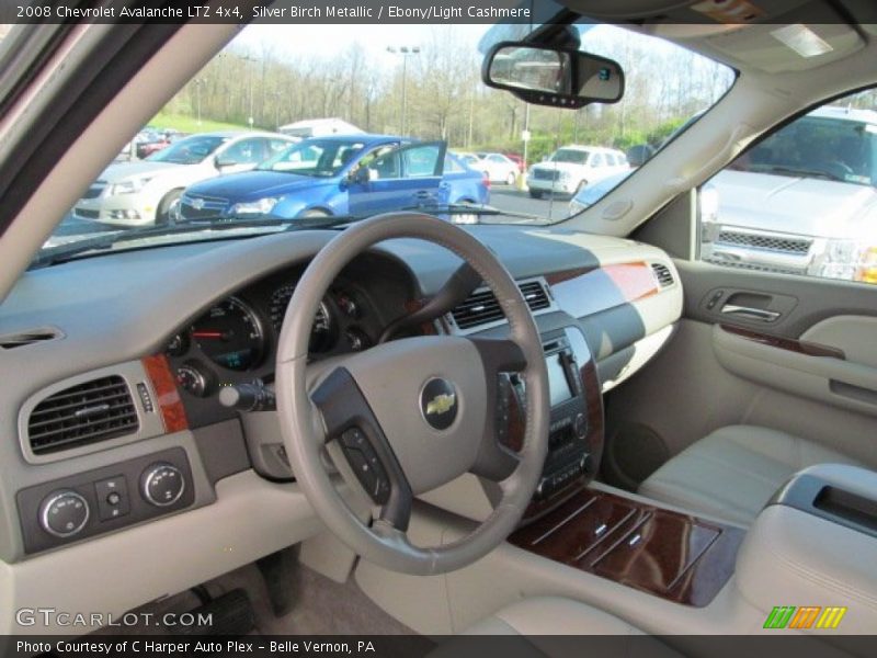 Silver Birch Metallic / Ebony/Light Cashmere 2008 Chevrolet Avalanche LTZ 4x4