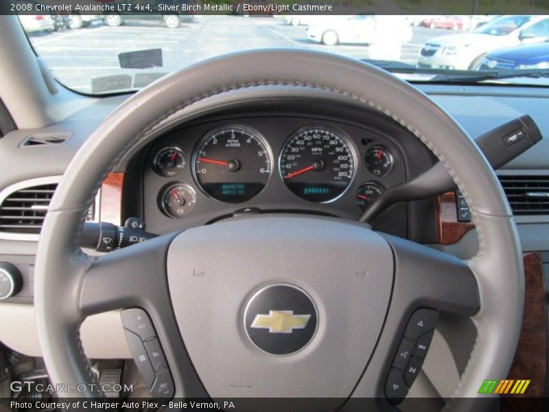 Silver Birch Metallic / Ebony/Light Cashmere 2008 Chevrolet Avalanche LTZ 4x4