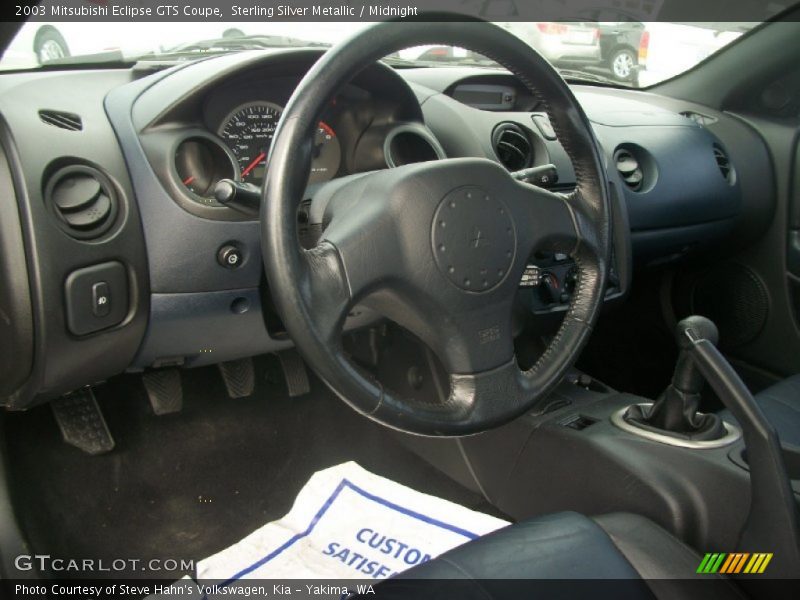 Sterling Silver Metallic / Midnight 2003 Mitsubishi Eclipse GTS Coupe