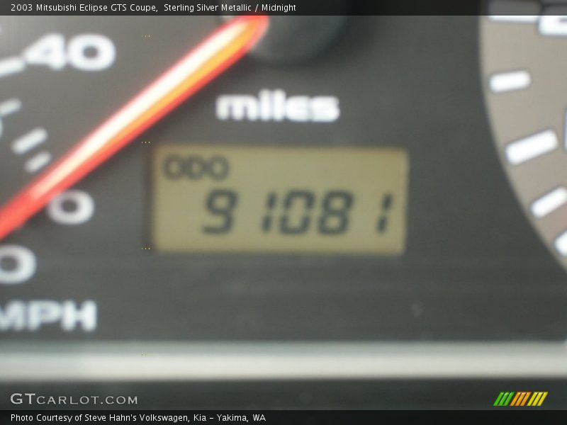 Sterling Silver Metallic / Midnight 2003 Mitsubishi Eclipse GTS Coupe