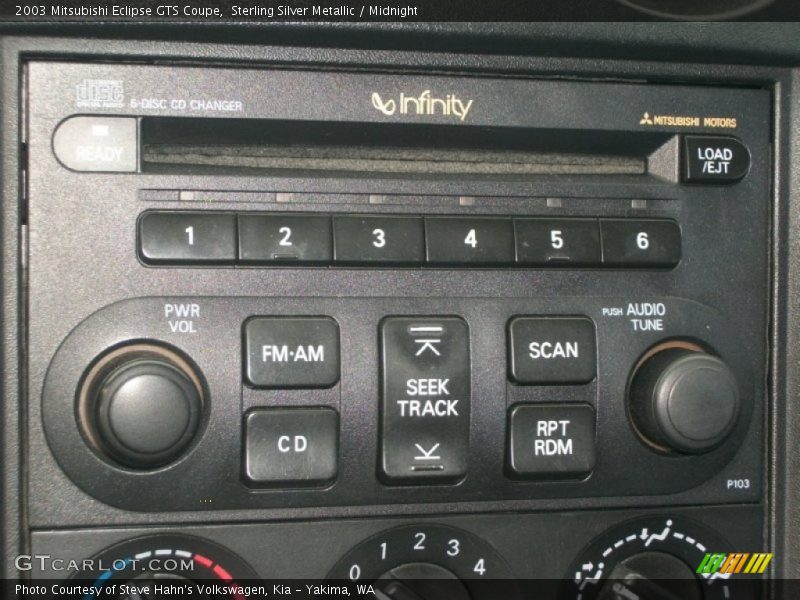 Sterling Silver Metallic / Midnight 2003 Mitsubishi Eclipse GTS Coupe