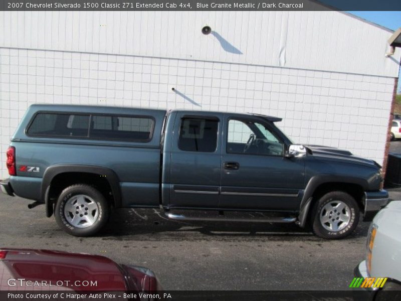 Blue Granite Metallic / Dark Charcoal 2007 Chevrolet Silverado 1500 Classic Z71 Extended Cab 4x4