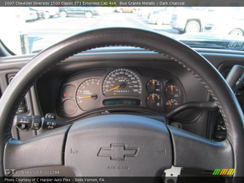 Blue Granite Metallic / Dark Charcoal 2007 Chevrolet Silverado 1500 Classic Z71 Extended Cab 4x4