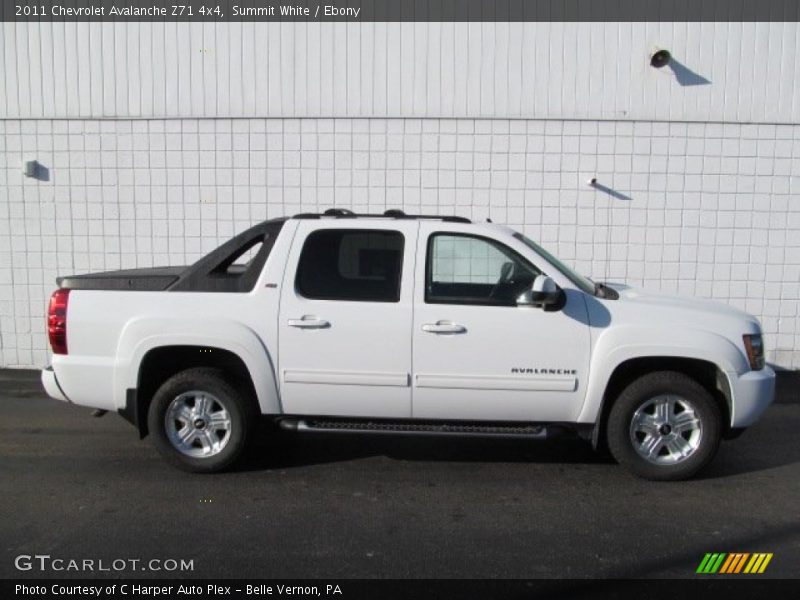 Summit White / Ebony 2011 Chevrolet Avalanche Z71 4x4