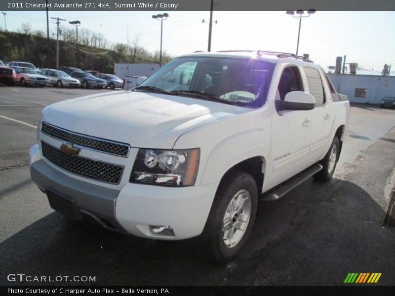 Summit White / Ebony 2011 Chevrolet Avalanche Z71 4x4