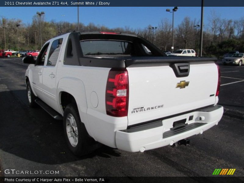 Summit White / Ebony 2011 Chevrolet Avalanche Z71 4x4