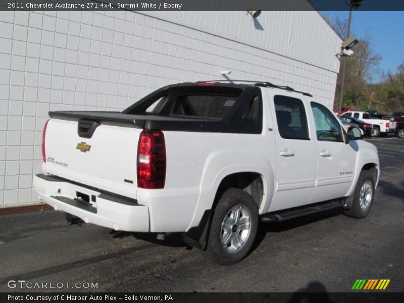 Summit White / Ebony 2011 Chevrolet Avalanche Z71 4x4