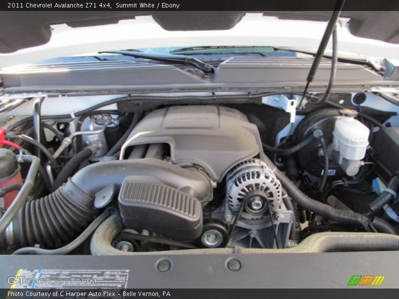 Summit White / Ebony 2011 Chevrolet Avalanche Z71 4x4