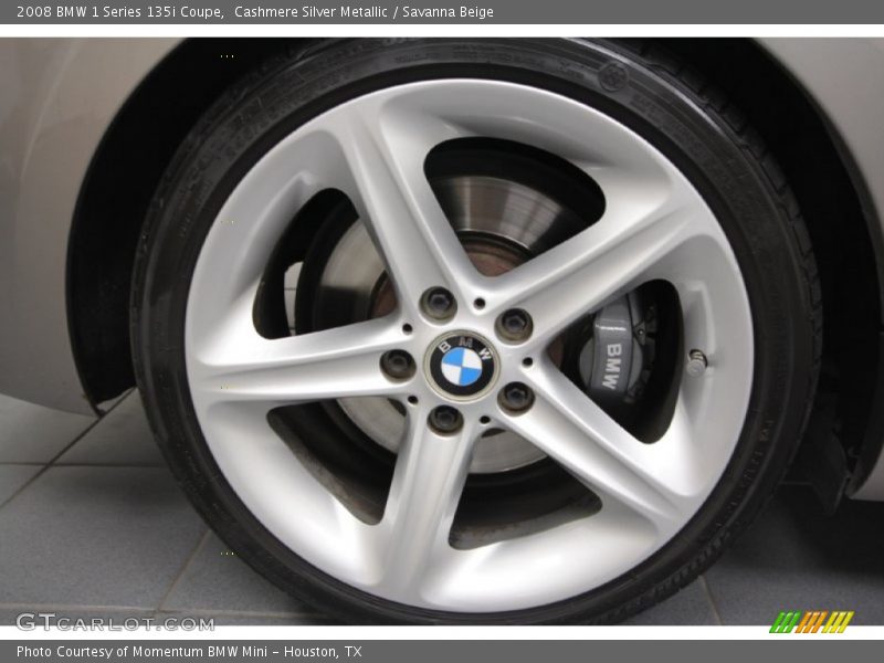 Cashmere Silver Metallic / Savanna Beige 2008 BMW 1 Series 135i Coupe