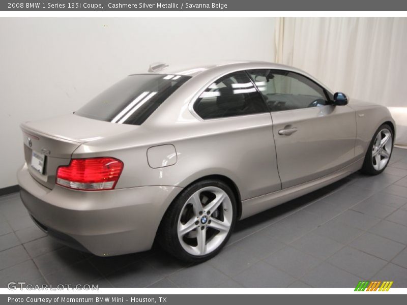 Cashmere Silver Metallic / Savanna Beige 2008 BMW 1 Series 135i Coupe