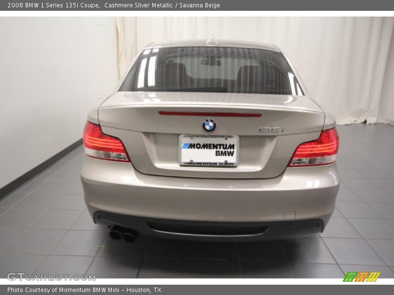 Cashmere Silver Metallic / Savanna Beige 2008 BMW 1 Series 135i Coupe