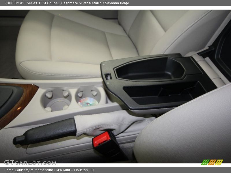 Cashmere Silver Metallic / Savanna Beige 2008 BMW 1 Series 135i Coupe