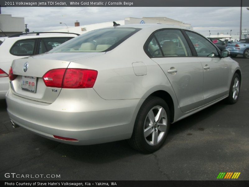 White Gold Metallic / Cornsilk Beige 2011 Volkswagen Jetta TDI Sedan
