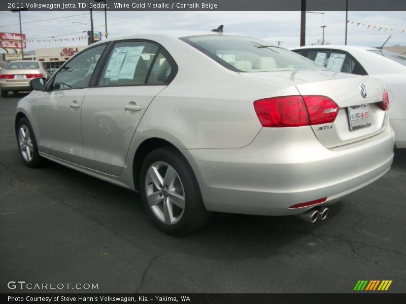 White Gold Metallic / Cornsilk Beige 2011 Volkswagen Jetta TDI Sedan