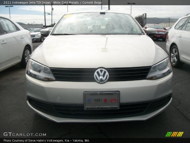 White Gold Metallic / Cornsilk Beige 2011 Volkswagen Jetta TDI Sedan