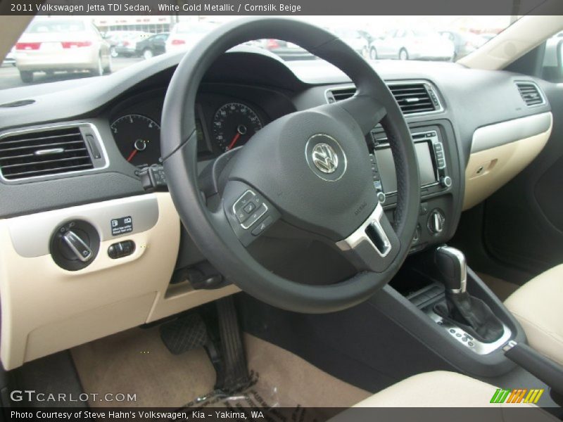 White Gold Metallic / Cornsilk Beige 2011 Volkswagen Jetta TDI Sedan