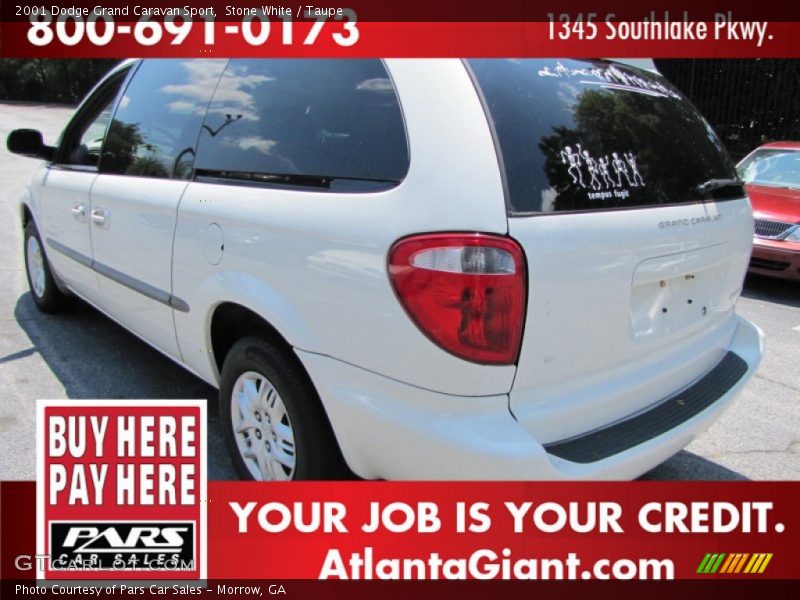 Stone White / Taupe 2001 Dodge Grand Caravan Sport