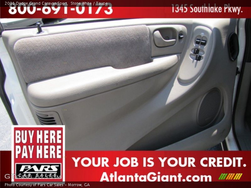 Stone White / Taupe 2001 Dodge Grand Caravan Sport