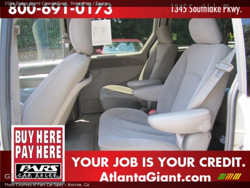 Stone White / Taupe 2001 Dodge Grand Caravan Sport