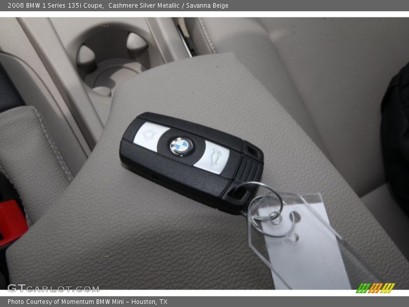 Cashmere Silver Metallic / Savanna Beige 2008 BMW 1 Series 135i Coupe