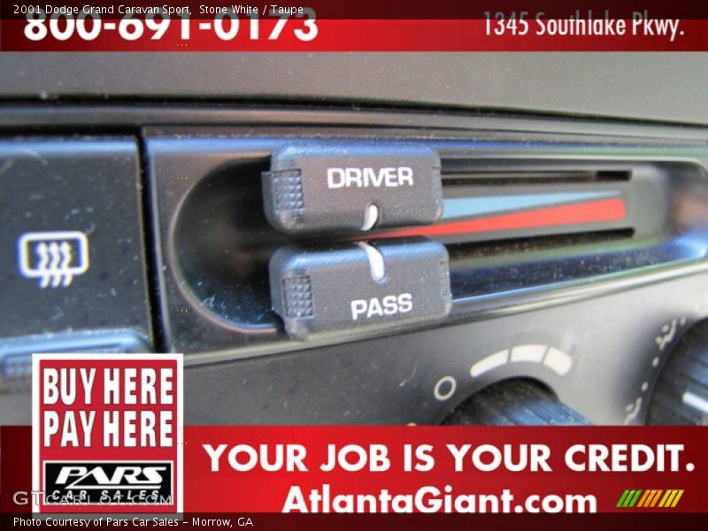 Stone White / Taupe 2001 Dodge Grand Caravan Sport