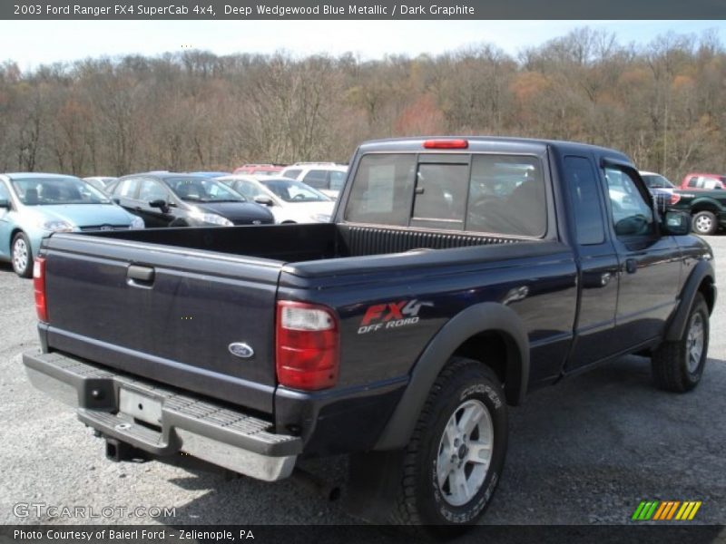 Deep Wedgewood Blue Metallic / Dark Graphite 2003 Ford Ranger FX4 SuperCab 4x4