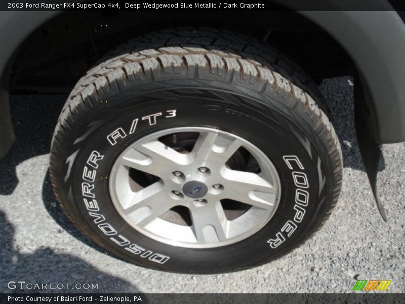 Deep Wedgewood Blue Metallic / Dark Graphite 2003 Ford Ranger FX4 SuperCab 4x4
