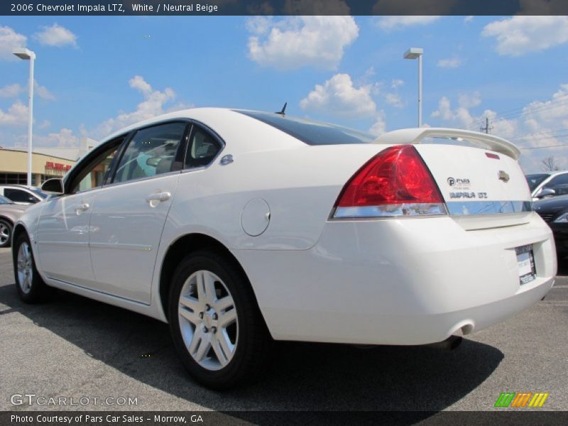 White / Neutral Beige 2006 Chevrolet Impala LTZ