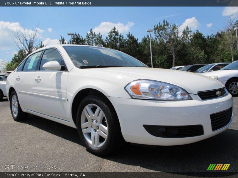 White / Neutral Beige 2006 Chevrolet Impala LTZ