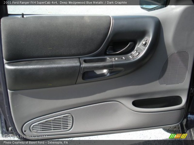 Deep Wedgewood Blue Metallic / Dark Graphite 2003 Ford Ranger FX4 SuperCab 4x4