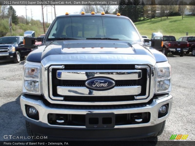 Dark Blue Pearl Metallic / Steel 2012 Ford F350 Super Duty XLT SuperCab 4x4