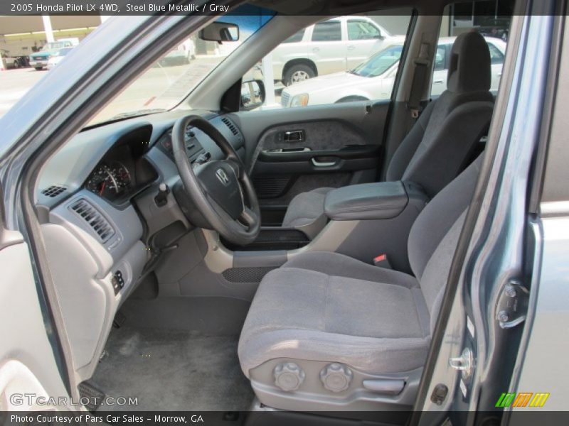 Steel Blue Metallic / Gray 2005 Honda Pilot LX 4WD