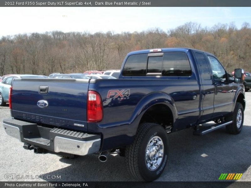 Dark Blue Pearl Metallic / Steel 2012 Ford F350 Super Duty XLT SuperCab 4x4