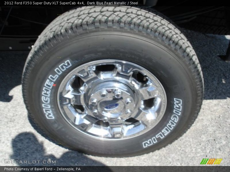 Dark Blue Pearl Metallic / Steel 2012 Ford F350 Super Duty XLT SuperCab 4x4