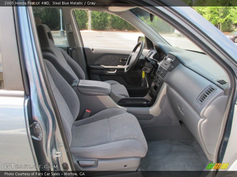 Steel Blue Metallic / Gray 2005 Honda Pilot LX 4WD