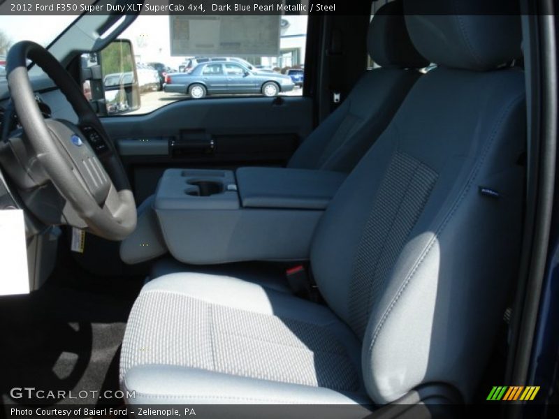 Dark Blue Pearl Metallic / Steel 2012 Ford F350 Super Duty XLT SuperCab 4x4