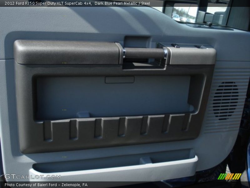 Dark Blue Pearl Metallic / Steel 2012 Ford F350 Super Duty XLT SuperCab 4x4