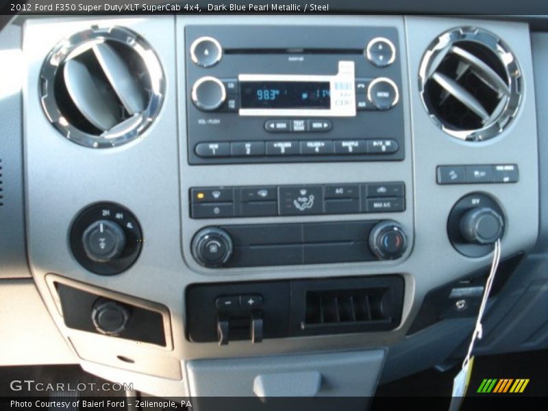 Dark Blue Pearl Metallic / Steel 2012 Ford F350 Super Duty XLT SuperCab 4x4