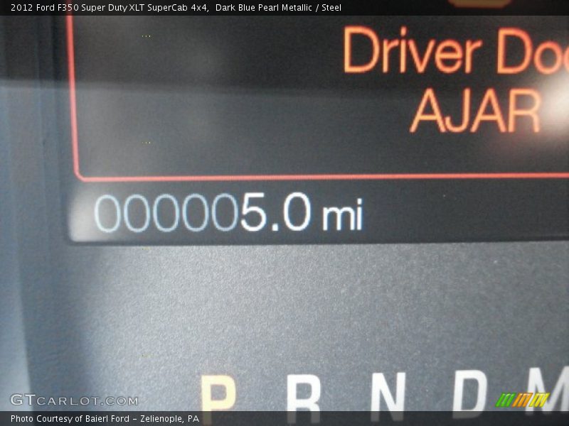 Dark Blue Pearl Metallic / Steel 2012 Ford F350 Super Duty XLT SuperCab 4x4
