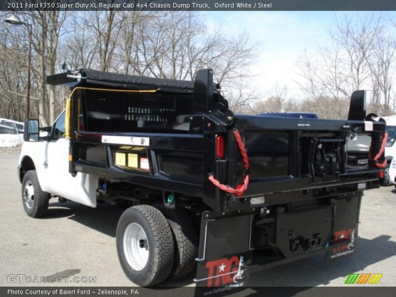 Oxford White / Steel 2011 Ford F350 Super Duty XL Regular Cab 4x4 Chassis Dump Truck