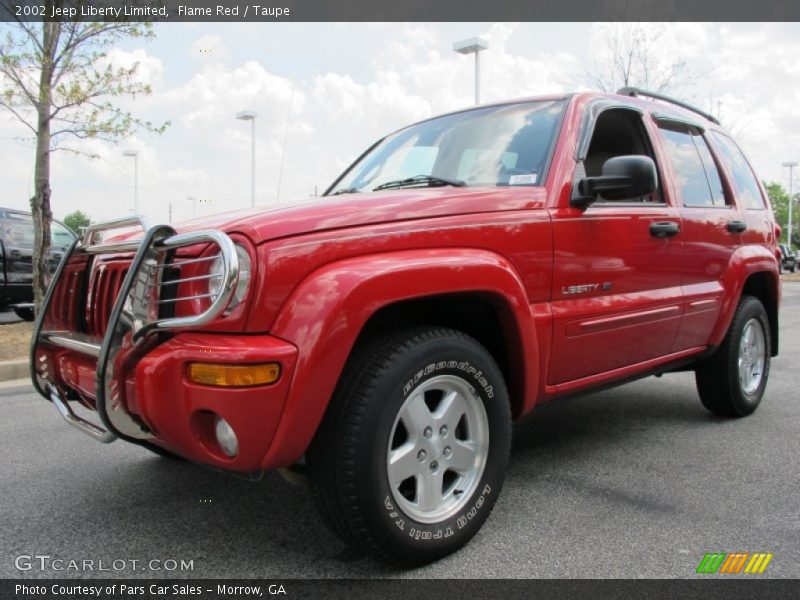 Flame Red / Taupe 2002 Jeep Liberty Limited