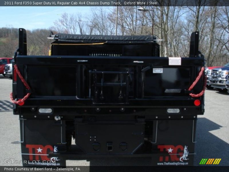 Oxford White / Steel 2011 Ford F350 Super Duty XL Regular Cab 4x4 Chassis Dump Truck