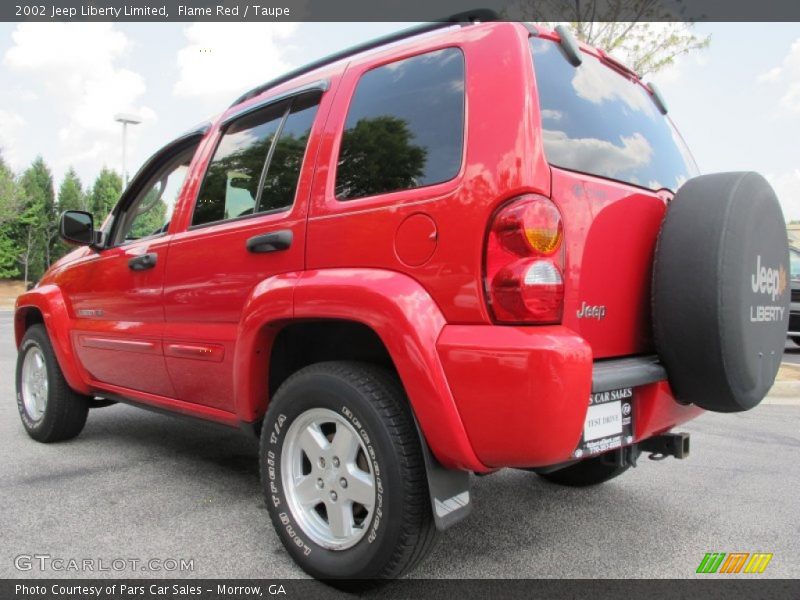 Flame Red / Taupe 2002 Jeep Liberty Limited