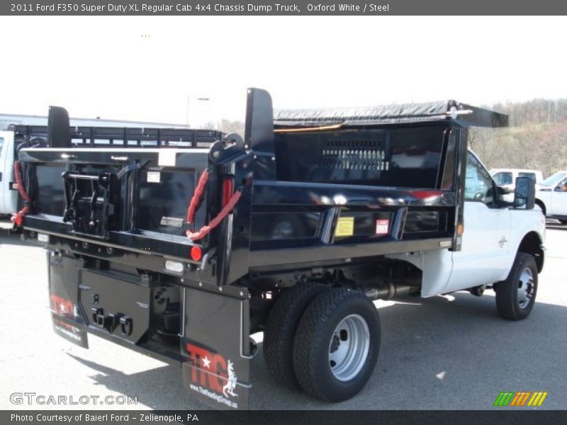 Oxford White / Steel 2011 Ford F350 Super Duty XL Regular Cab 4x4 Chassis Dump Truck