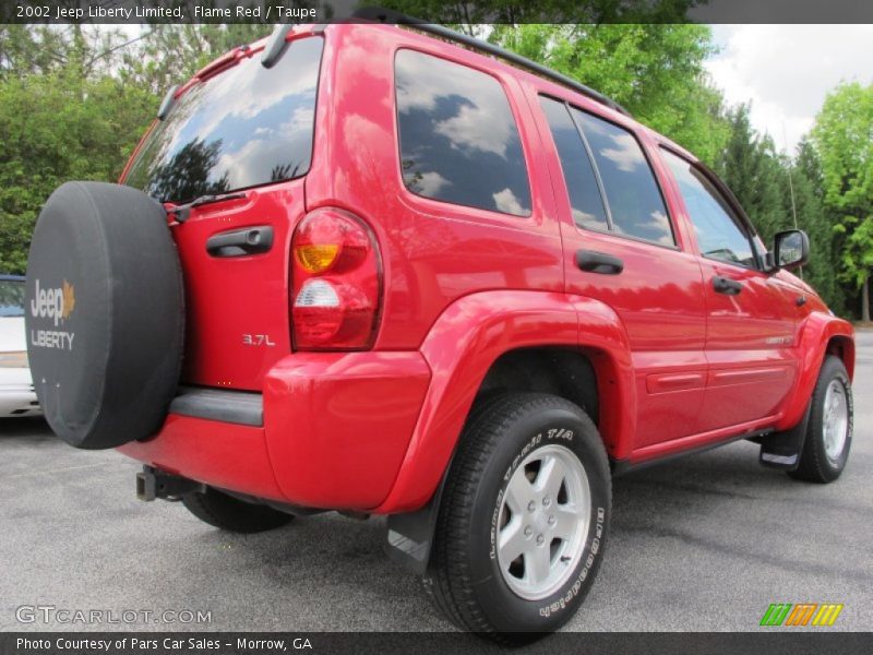 Flame Red / Taupe 2002 Jeep Liberty Limited