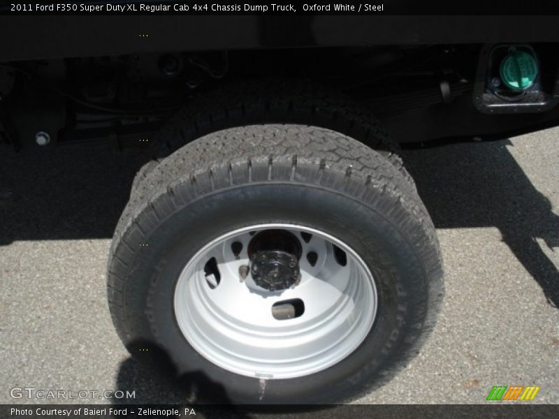 Oxford White / Steel 2011 Ford F350 Super Duty XL Regular Cab 4x4 Chassis Dump Truck