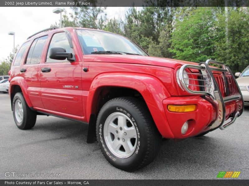 Flame Red / Taupe 2002 Jeep Liberty Limited